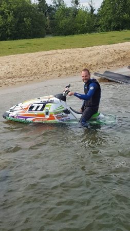 Kévin sur un Jet-ski